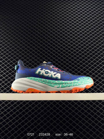 HOKA Speedgoat 6 Blue Green White Orange Navy EU 36-46 Trail Shoe Trail Running Sneakers Unisex BS-86545