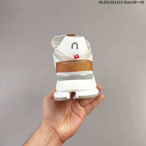 On Cloudnova White Tan Black EU 36-45 Running Shoe Running Sneakers - Unisex (BS-69815)