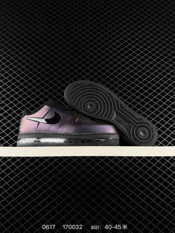 Nike Air Force 1 Low Air Max Iridescent Purple Black Clear EU 40-45 Sneaker - Men s BS-70718