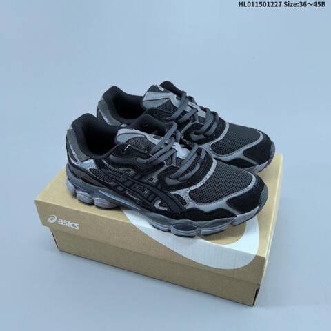 Asics GEL-NYC Black Dark Gray EU 36-45 Running Shoe Running Sneakers - Unisex (BS-69124)