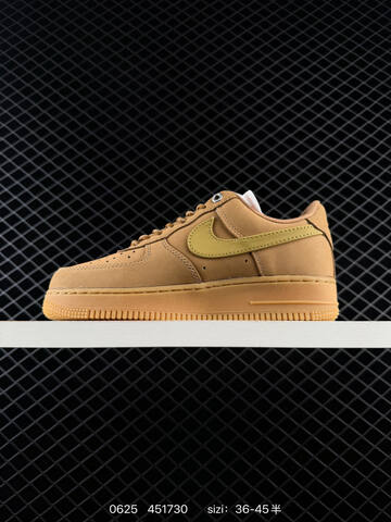 Nike Air Force 1 Low Wheat Tan Gum Yellow EU 36-45 Sneaker - Unisex (BS-70596)