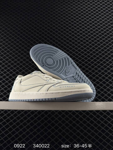 Jordan Air Jordan 1 Low Travis Scott Givenchy Custom Off White Black Clear Blue EU 36-45 Sneaker - Unisex (BS-80655)