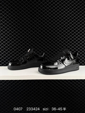 Nike Air Force 1 07 Triple Black Patent Leather EU 36-45 Lifestyle - Unisex (BS-72260)