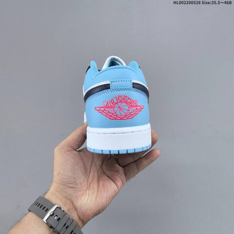 Jordan Air Jordan 1 Low White Navy University Blue Pink EU 35 5-46 Basketball - Unisex (BS-65874)