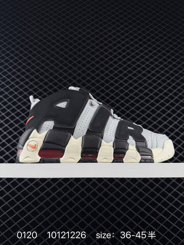Nike Air More Uptempo Black White Red 36-45 Basketball - Unisex (BS-73057)