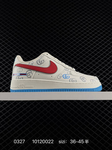 Nike Air Force 1 07 Low Off White Red Blue Grey EU 36-45 Skate - Unisex (BS-72416)