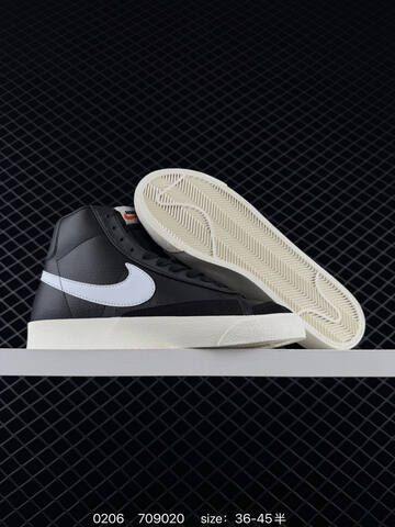 Nike Blazer Mid 77 Vintage Black White Sail EU 36-45 Casual - Unisex (BS-72802)