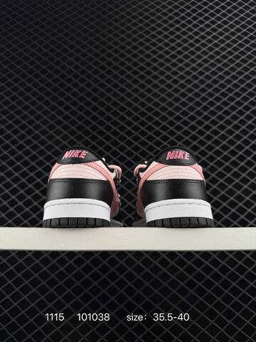 Nike Dunk Low Black Pink White 35 5-40 Skate - Unisex BS-74194