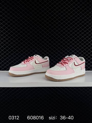 Nike Air Force 1 07 Low Pink White Red Gum EU 36-40 Lifestyle - Unisex (BS-72682)
