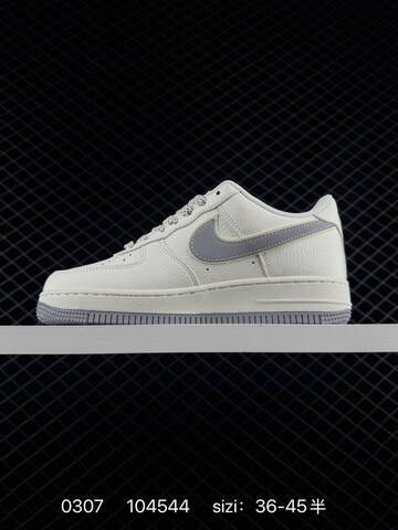 Nike Air Force 1 07 Low White Gray With Yellow Accent 36-45 5 Lifestyle - Unisex (BS-72759)