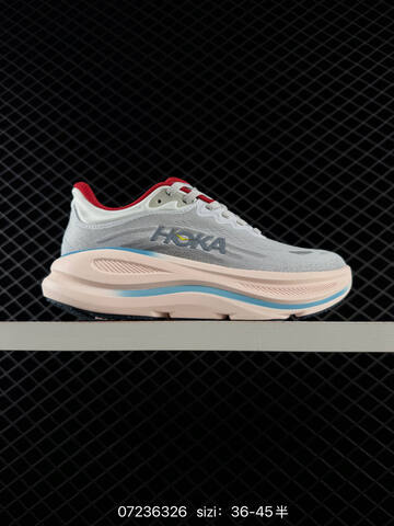 HOKA ONE ONE Clifton 10 Grey Light Pink Dark Grey EU 36-45 Running Shoe Running Sneakers Unisex BS-86147