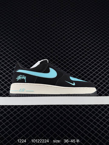 Nike Air Force 1 Low Black Turquoise EU 36-45 5 Lifestyle - Unisex (BS-73524)