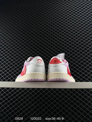 Jordan Air Jordan 1 Low OG SP Travis Scott White Light Purple Red Pink Cream EU 36-45 Sneaker - Unisex BS-80816