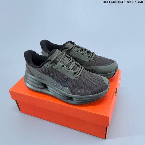 Nike Comfort Ride EasyOn Access Olive Green Black EU 36-45 Running Shoe - Unisex BS-62256
