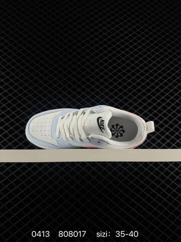 Nike Court Borough Low White With Pink Swoosh Hello Kitty Custom Graphic Details Black Outsole 35-40 Lifestyle - Unisex (BS-72134)