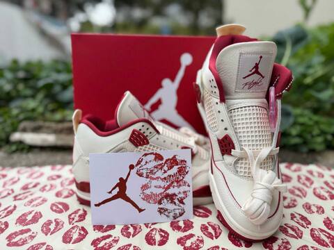 Jordan Air Jordan 4 HV0823-108 Sail White Team Red Basketball Shoe BS-87268