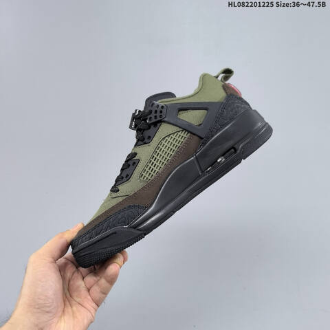 Nike Air Jordan Spizike Low Olive Green Black With Red Accents EU 36-47 5 Basketball - Unisex (BS-67277)
