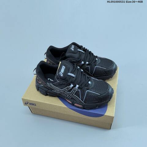 ASICS GEL-KAHANA 8 Black Grey EU 36-46 Trail Shoe Trail Running Sneakers - Unisex BS-68780