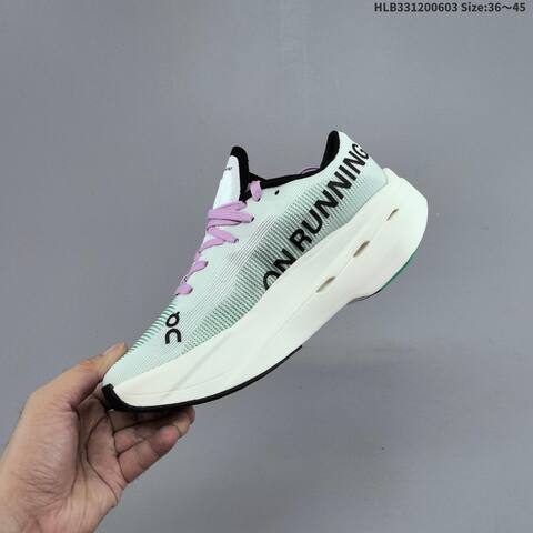 On Cloudboom Volt White Mint Green Purple Black EU 36-45 Running Shoe Running Sneakers - Unisex (BS-69503)