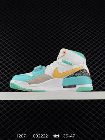 Jordan Air Jordan Legacy 312 White Turquoise Yellow Grey EU 36-47 Basketball Shoe - Unisex BS-80092