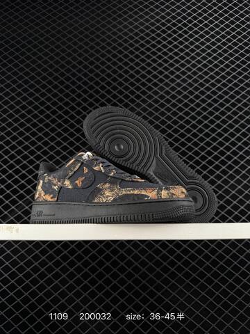 Nike Air Force 1 Low Black Brown Camo EU 36-45 5 Lifestyle - Unisex (BS-74284)