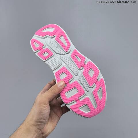 HOKA ONE ONE Bondi 9 Grey Navy Neon Yellow Pink White EU 36-45 Running Shoe Running Sneakers - Unisex (BS-69422)