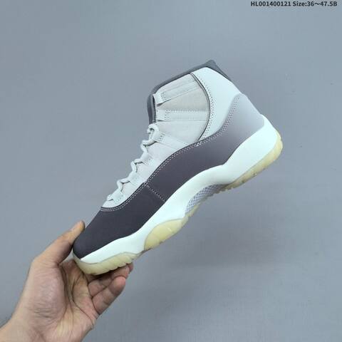 Jordan Air Jordan 11 Retro Gray White Purple 36 47 5 Basketball - Unisex (BS-66900)