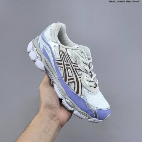Asics GEL-NYC White Purple Brown Silver EU 36-45 Running Shoe Running Sneakers - Unisex BS-69012