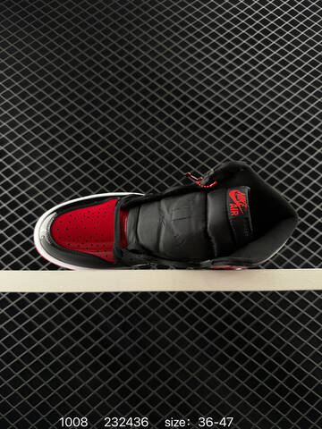 Jordan Air Jordan 1 Retro High OG Black Red White EU 36-47 Basketball Shoe - Unisex BS-80569