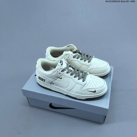 Nike Dunk Low Off White Black Olive Green EU 36-45 Skate Shoe - Unisex BS-60722