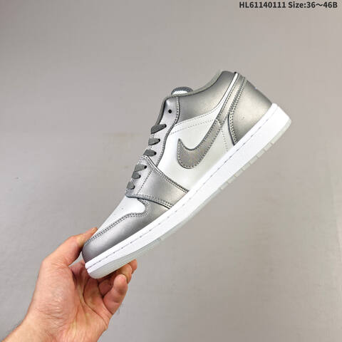 Jordan Air Jordan 1 Low OG HV4398-014 Grey White EU 36-46 Casual - Unisex (BS-63609)