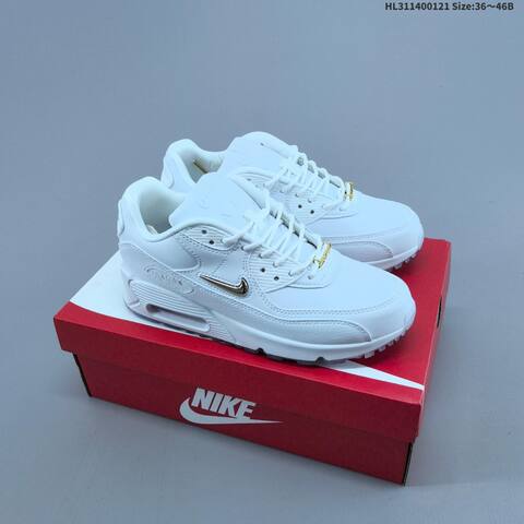 Nike Air Max 90 Black Blue White Grey Volt White Metallic Gold EU 36-46 Sneaker - Unisex BS-61857