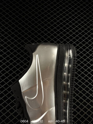 Nike Air Force 1 Low Metallic Silver Black Clear EU 40-45 Lifestyle - Men's (BS-70983)