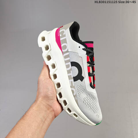 On Cloudmonster Grey Purple White Orange Black EU 36-45 Running Shoe Running Sneakers - Unisex (BS-69767)