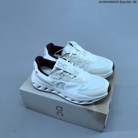 On Running THE ROGER Wildcard Cloud Tec White Off White Maroon EU 36-45 Running Shoe Running Sneakers - Unisex (BS-69607)