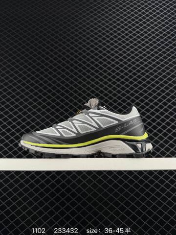 Salomon XT-6 S-Lab Grey Black Neon Yellow EU 36-45 Trail Shoe Trail Running Sneakers - Unisex (BS-85940)
