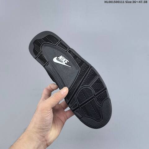 Jordan Air Jordan 4 Retro Black Cat Triple Black EU 36-47 5 Basketball - Unisex (BS-67008)