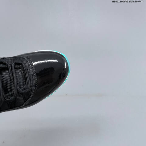 Jordan Air Jordan 11 Retro Black Turquoise White EU 40-47 Basketball - Men's (BS-65784)