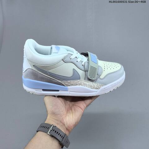 Jordan Legacy 312 Low Glacier Blue White Grey EU 36-46 Basketball - Unisex (BS-65841)