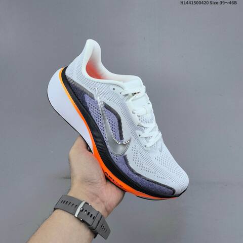 Nike Air Zoom Pegasus 42 White Silver Purple Orange Black EU 39-46 Running Shoe - Unisex BS-60629