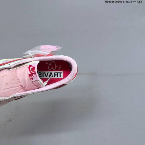 Jordan Travis Scott x Air Jordan 1 Low Pink White Red EU 36-47 5 Basketball - Unisex (BS-66017)