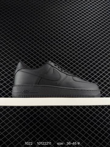 Nike Air Force 1 07 Triple Black EU 36-45 5 Casual - Unisex (BS-74645)