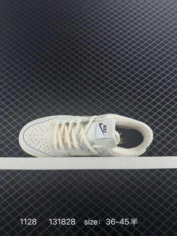 Nike SB Dunk Low Pro White Iridescent Silver Navy EU 36-45 5 Skate - Unisex (BS-73956)