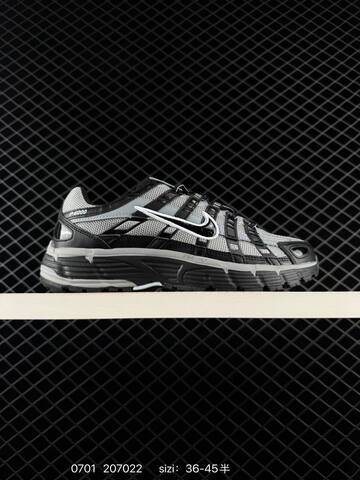 Nike P-6000 IF6199-002 Black Grey White EU 36-45 Running Shoe - Unisex (BS-70491)