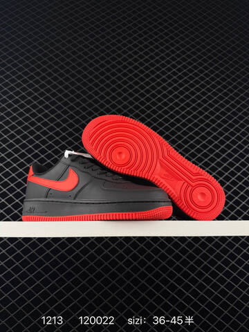 Nike Air Force 1 07 Black Red And Light Grey White EU 36-45 5 Lifestyle - Unisex (BS-73725)