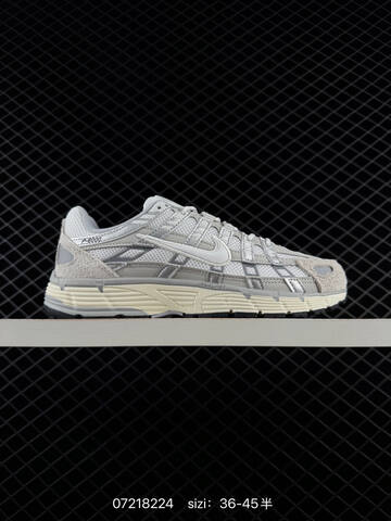 Nike P-6000 Grey White Cream Black EU 36-45 Running - Unisex (BS-70144)