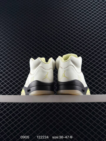 Jordan Air Jordan 5 IM7592 Off White Pale Yellow Black Translucent EU 36-47 Basketball Shoe - Unisex BS-80767