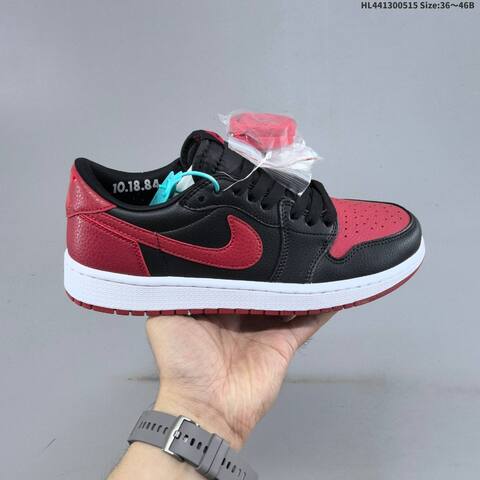 Jordan Air Jordan 1 Low OG Black Red EU 36-46 Basketball - Unisex (BS-65963)