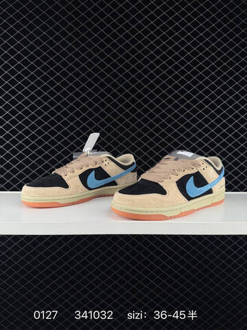 Nike SB Dunk Low Beige Black Blue Orange EU 36-45 Skate - Unisex (BS-72927)