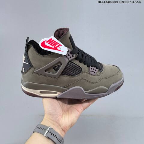 Jordan Air Jordan 4 Retro SP A Ma Mani Re Dark Mocha Taupe Gray Black EU 36-47 5 Lifestyle - Unisex (BS-66054)